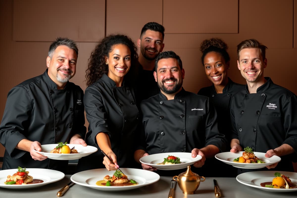 Khan Catering Team in action at an event